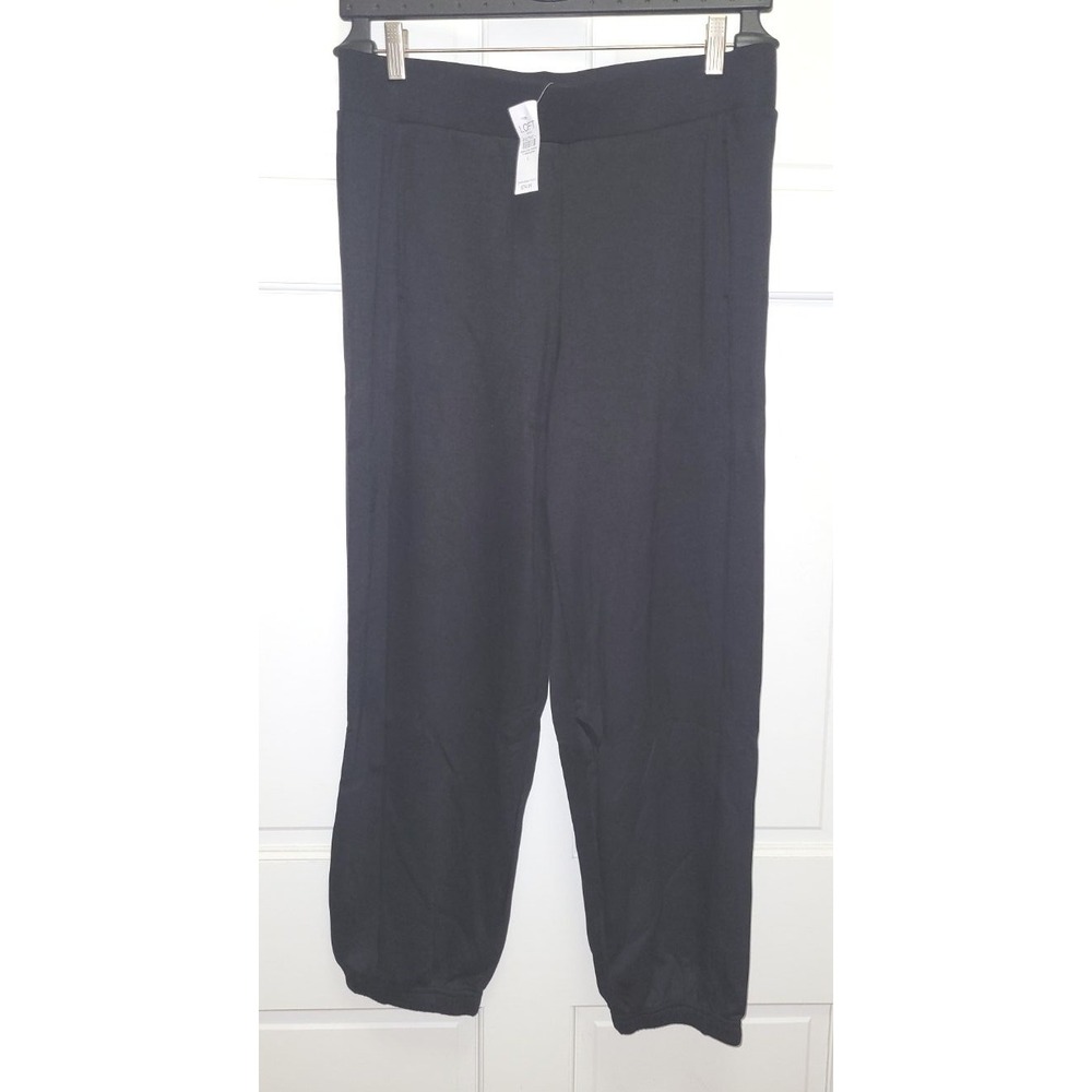 Loft Women's Rayon Scubasoft Joggers w/ Elastic Ankles - Black - Large - $75